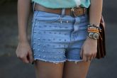 Short com spikes, tamanho P